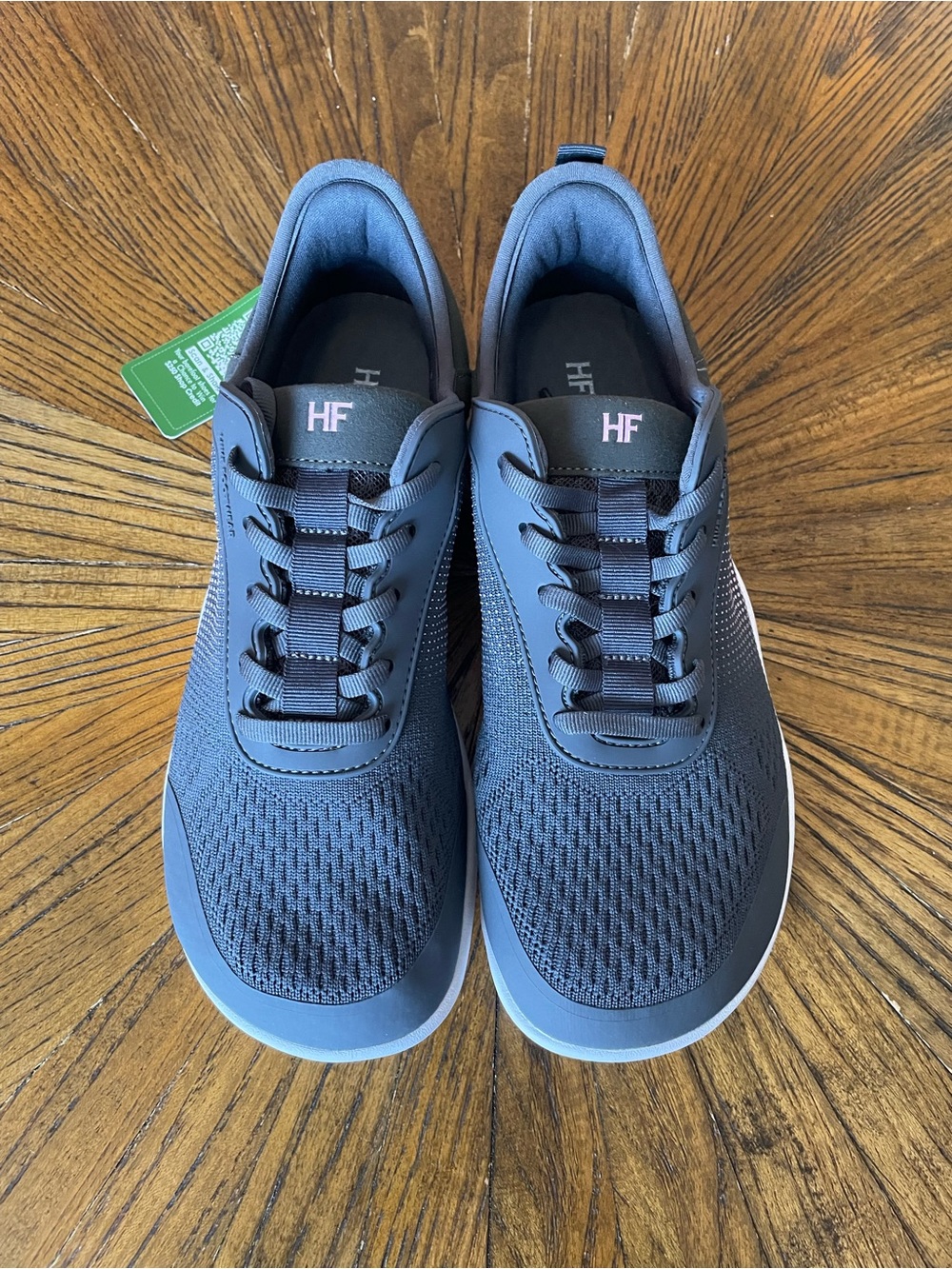 HF Women's Gray Athletic Barefoot Sneakers - Lightweight Comfort